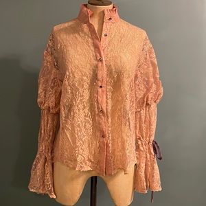 Pink Lace Top